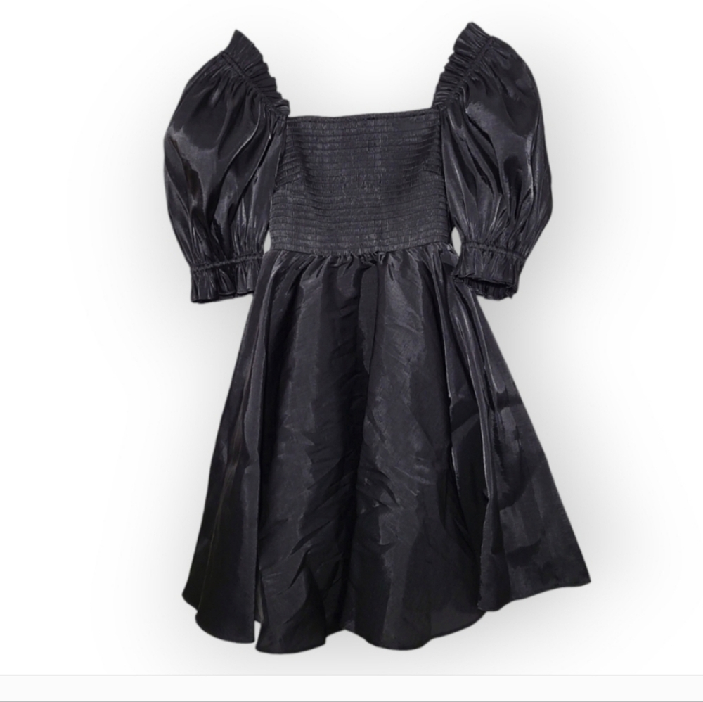 Maria mini dress in black shimmer